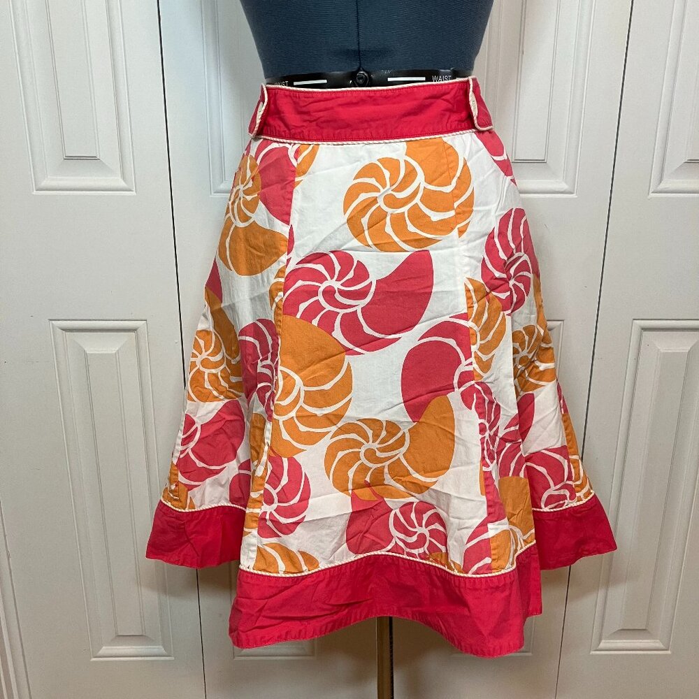 L.L. Bean 100% Cotton Skirt (Lined) Size 6